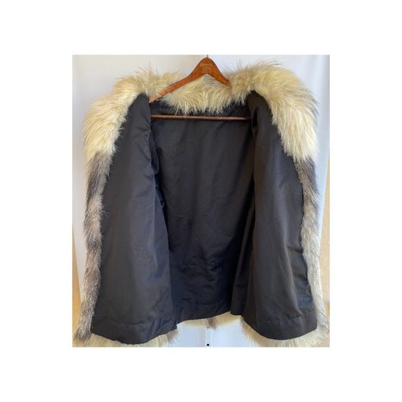 Exquisite Marble Fox Fur Coat sz Medium Large - Picture 5 of 6